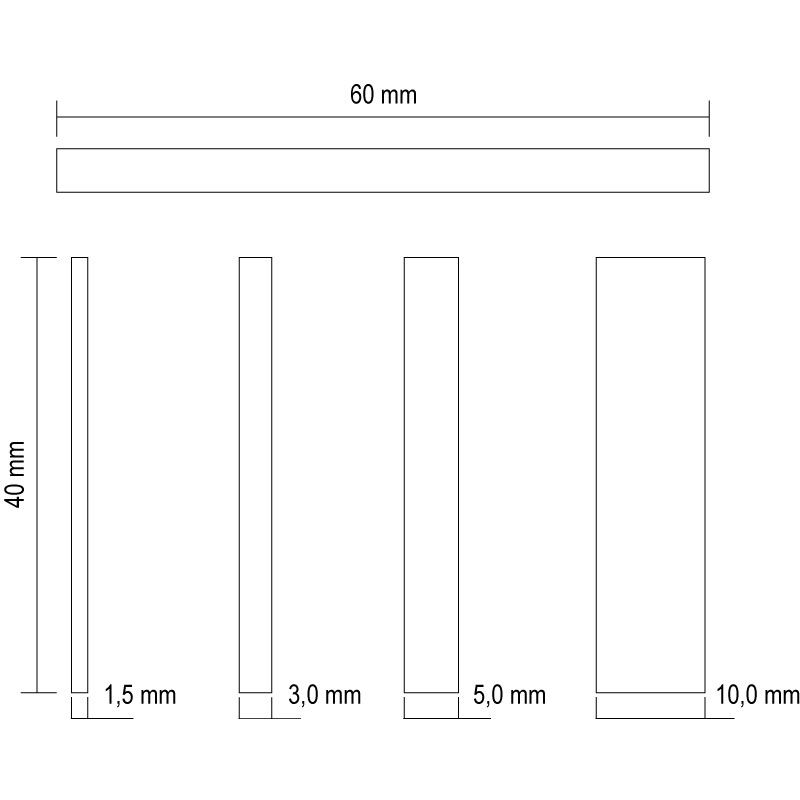 greenteQ Unterlegplatten 40 x 60 mm Produktbild BIGSKZ L