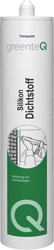 greenteQ Silikon Dichtstoff 310 ml Ral 9011 Produktbild