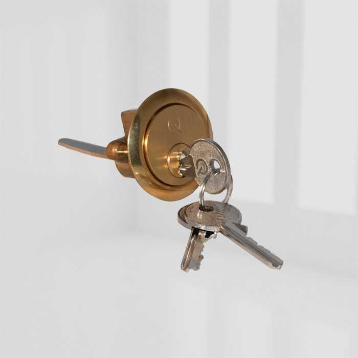 GAMMA RIM LATCH CYLINDER BRASS 6PIN product photo BIGPIC L