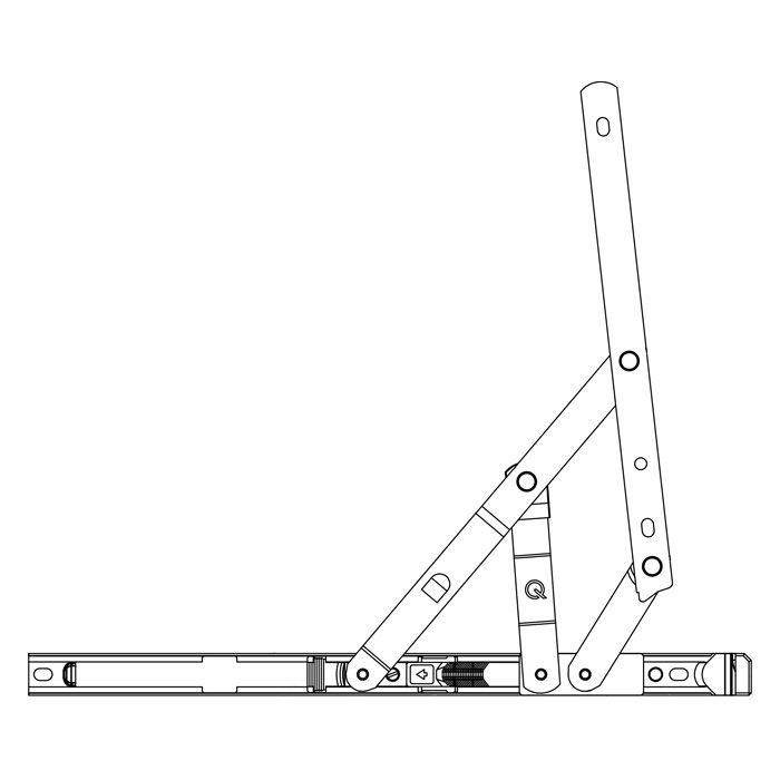10" SIDE HUNG EGRESS ONLY 16-17MM STACK 430 product photo BIGSKZ L