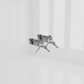 -/45 NICKEL GAMMA HALF CYL 6 PIN ANTI DRILL KA PR product photo