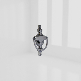 COASTLINE ST/ST-PVD CHROME 6"VICTORIAN URN KNOCKER product photo