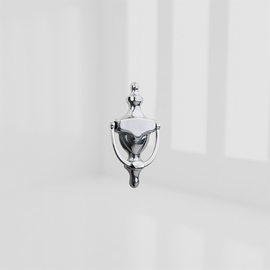 COASTLINE ST/ST-POLISHED 6"VICTORIAN URN KNOCKER product photo