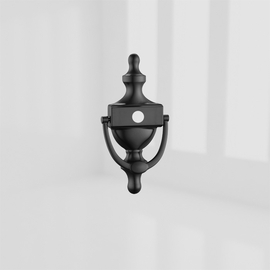 KAPPA 6''VICTORIAN URN KNOCKER BLK WITH HOLE product photo