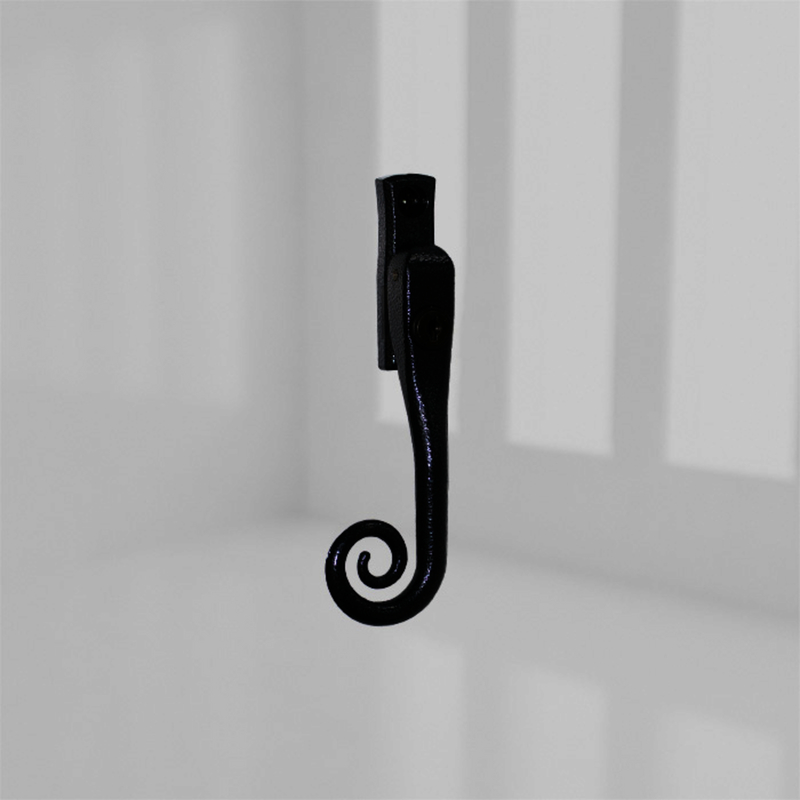 ALPHA 60SP LH LKG MONKEY TAIL ANTIQUE BLACKESPAG HANDLE product photo