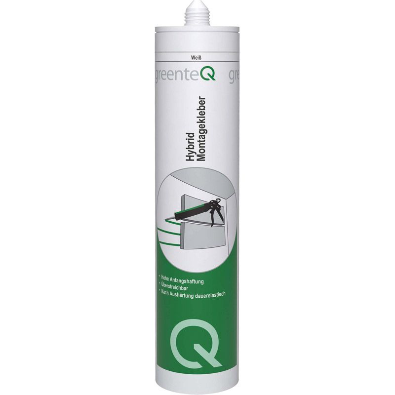 greenteQ Hybrid assembly adhesive 290 ml white	ß product photo BIGPIC L