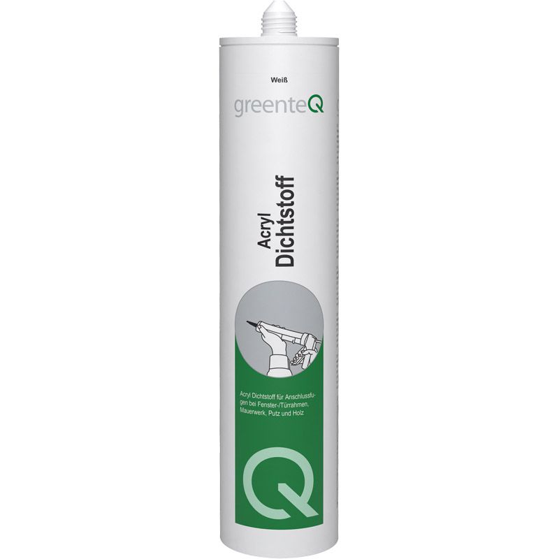 greenteQ Acrylic Sealant 310 ml white product photo BIGPIC L