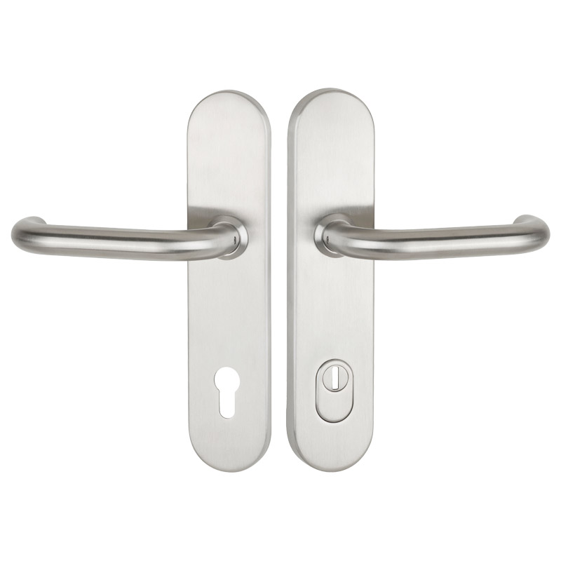 greenteQ entrance door protection lever handle	DG60.S216.ZA.ER.NS Stainless steel fei product photo BIGPIC L
