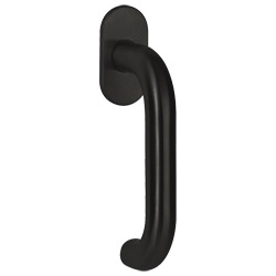 greenteQ Window handle FG60.FRS.ER.RAL900	5 black coated RAL9005, pin length product photo