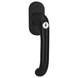 greenteQ Window handle FG60.SG100.ER.RAL9	005 black coated RAL9005, pin surfaces product photo