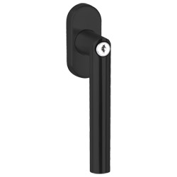 greenteQ Window handle FG61D.SG100.ER.RAL	9005 black coated RAL9005, pin finish product photo