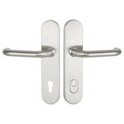 greenteQ entrance door protection lever handle	DG60.S216.ZA.ER.NS Stainless steel fei product photo