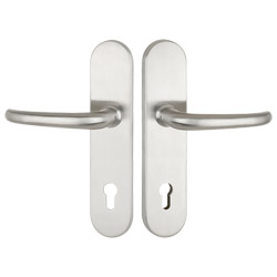 greenteQ entrance door protection lever handle	DG65.S216.ER.NS Stainless steel fine m product photo