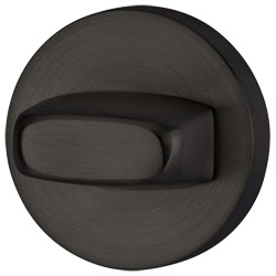 greenteQ Rotary knob on round rose ER	.RAL9005 stainless steel black coated m product photo