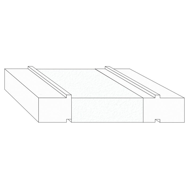 greenteQ aluskonstruktsiooni isolatsiooniprofiil tõstuki- ja lükanduksele 2350x30/33x179, freesitud, ilma PVC katteta Siegenia Ecopass B203R süsteemil toote foto BIGPIC L