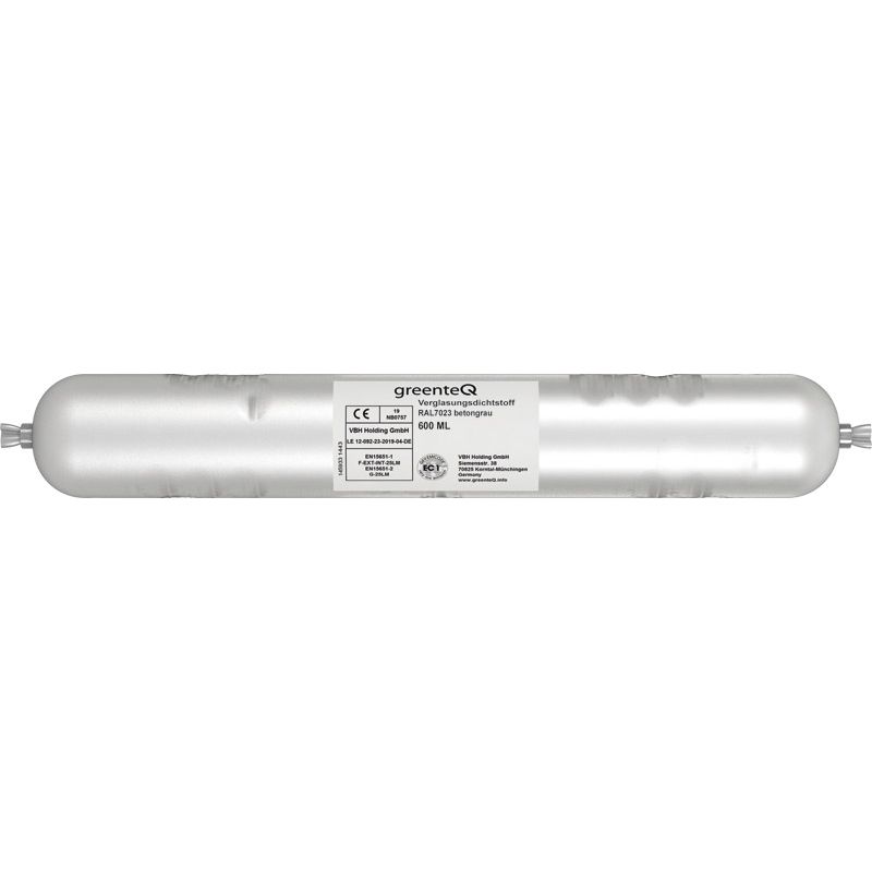 greenteQ silikoninis glazūravimo hermetikas 6 00 ml Ral 7023 produkto nuotrauka BIGPIC L